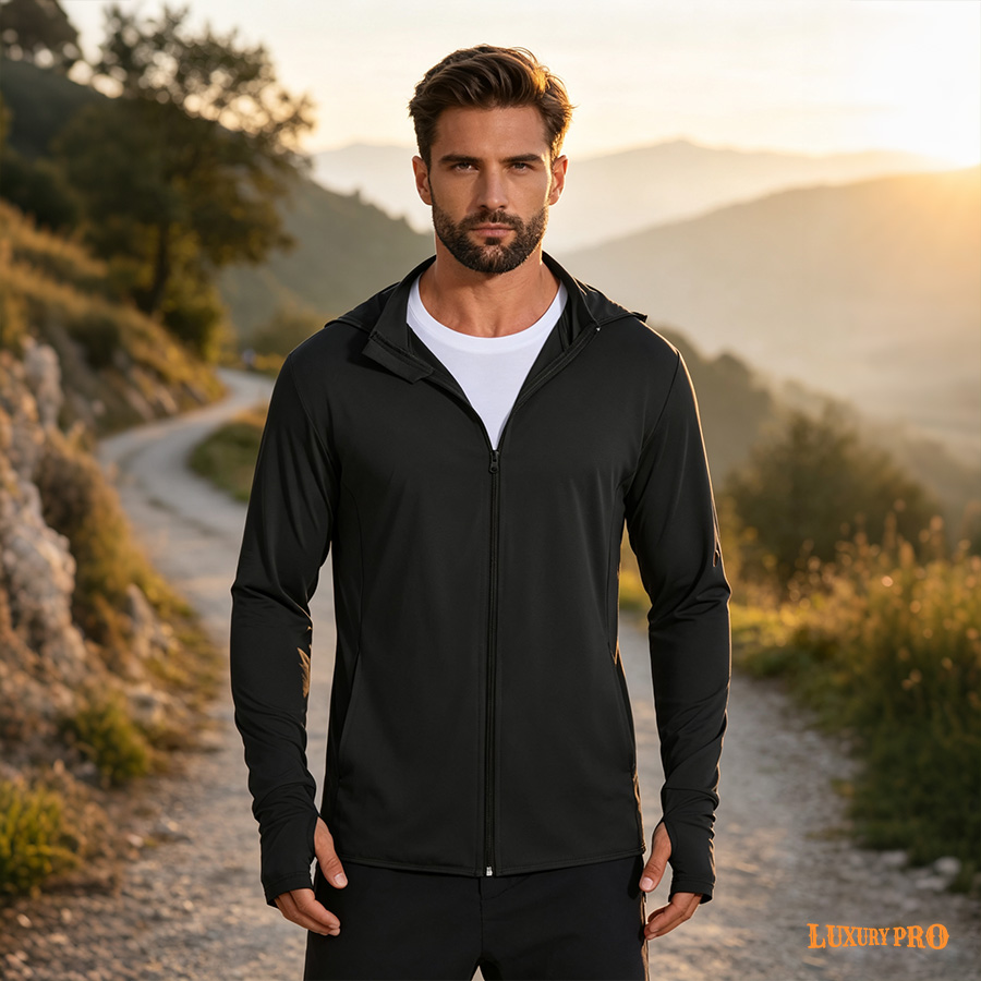 AOP TPM Bird Eye Fabric Zipper Hoodie