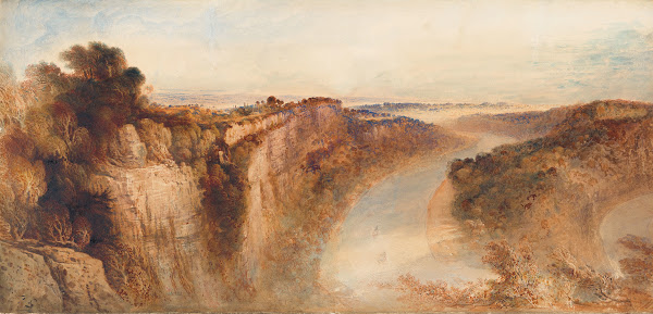 View on the River Wye Looking towards Chepstow 1844