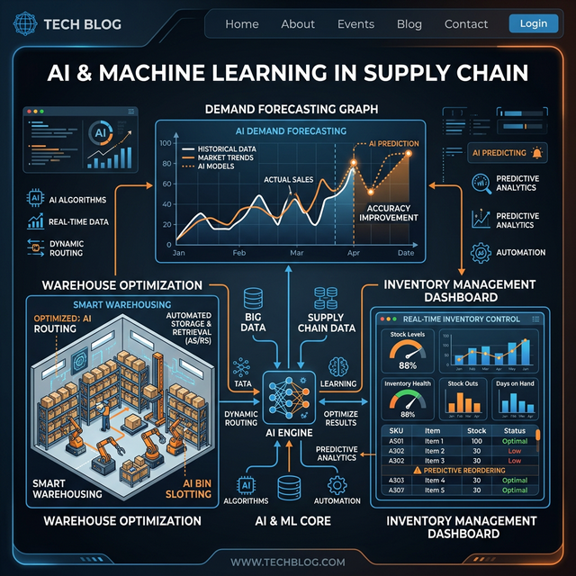 AI Machine Learning trong Supply Chain