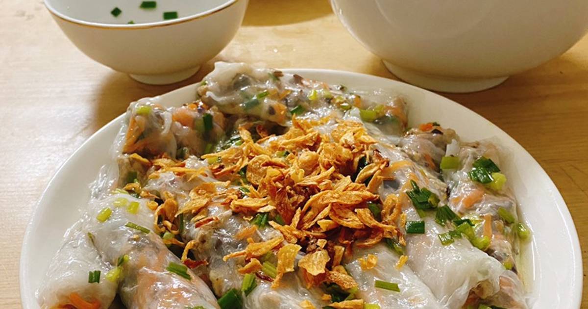 Bánh cuốn làm từ vỏ bánh tráng