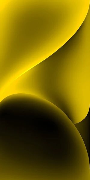 Abstract Yellow Fluid Wave Wallpaper 5K iPhone Wallpaper Background