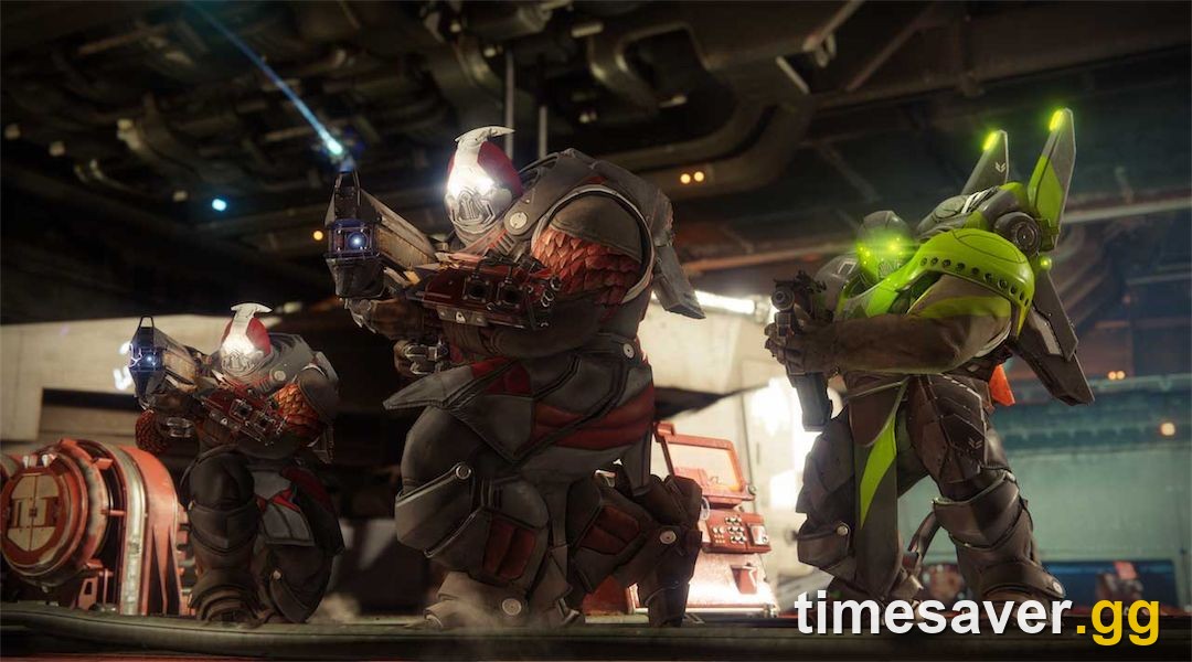 Destiny 2 Cabal enemies in combat during a strike