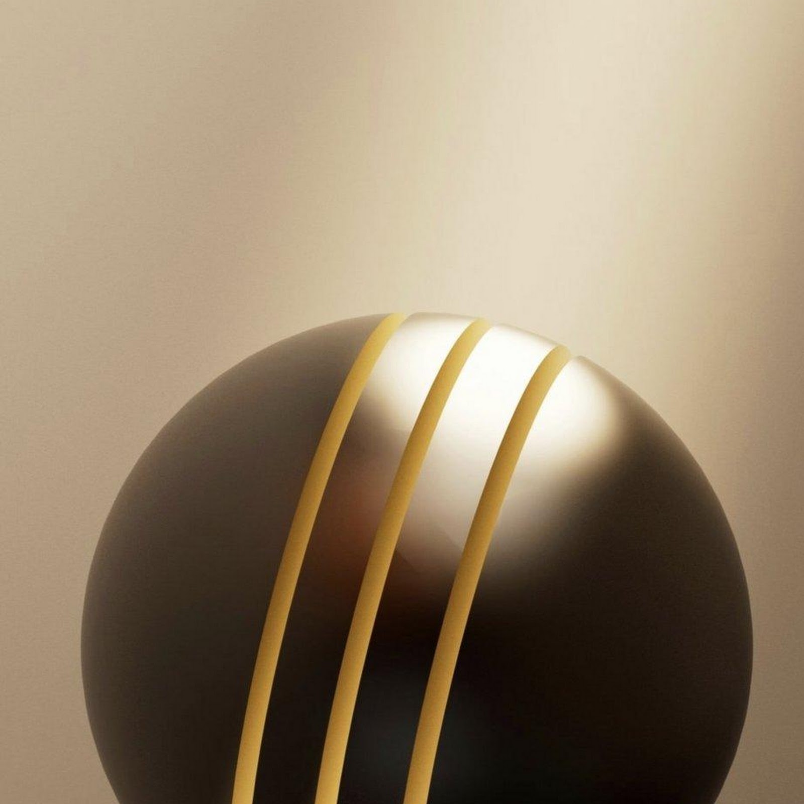 Download Glowing Metallic Sphere iPhone