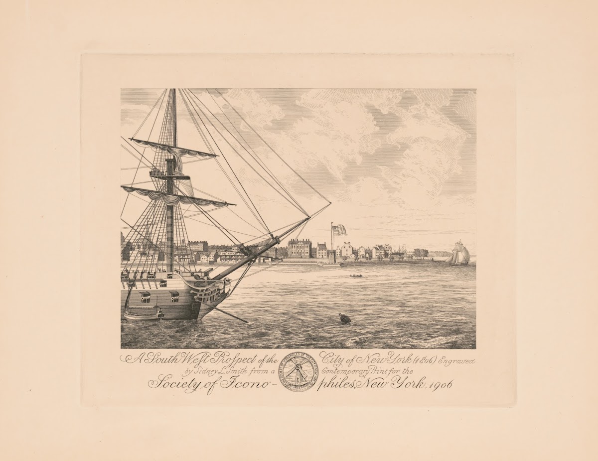 A south west prospect of the city of New York 1806 1906