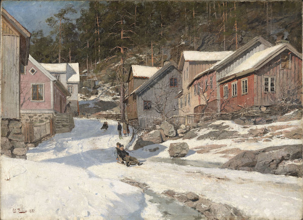 Street in Kragerø 1882