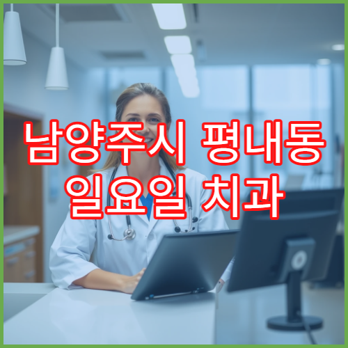 남양주시 평내동 일요일 치과 치아파절 통증 응급 진료
