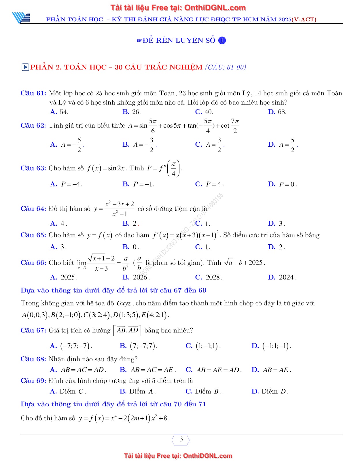 20 Đề ôn thi VACT PDF