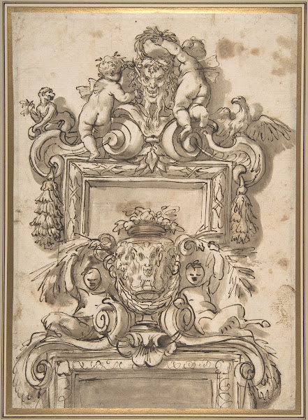 Design for an Overdoor Decoratio ca 167090