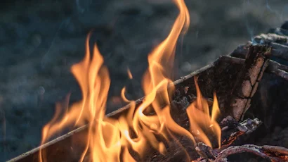 Flame, Fire, Barbecue, Ios 14 4K iPhone Wallpaper Background