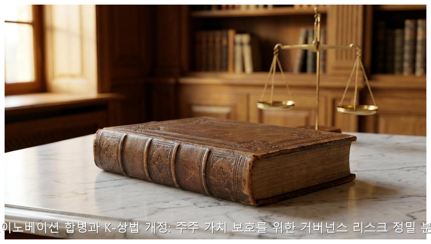 SK이노베이션 합병과 K-상법 개정: 주주 가치 보호를 위한 거버넌스 리스크 정밀 분석 핵심 안내 및 분석 인포그래픽 (3)