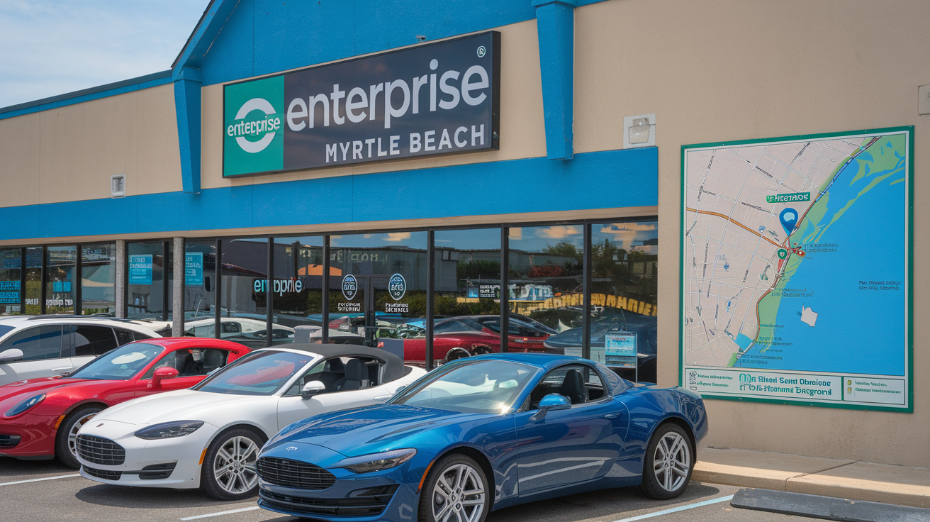 Distance from Enterprise Myrtle Beach to Ocean Lakes Campground