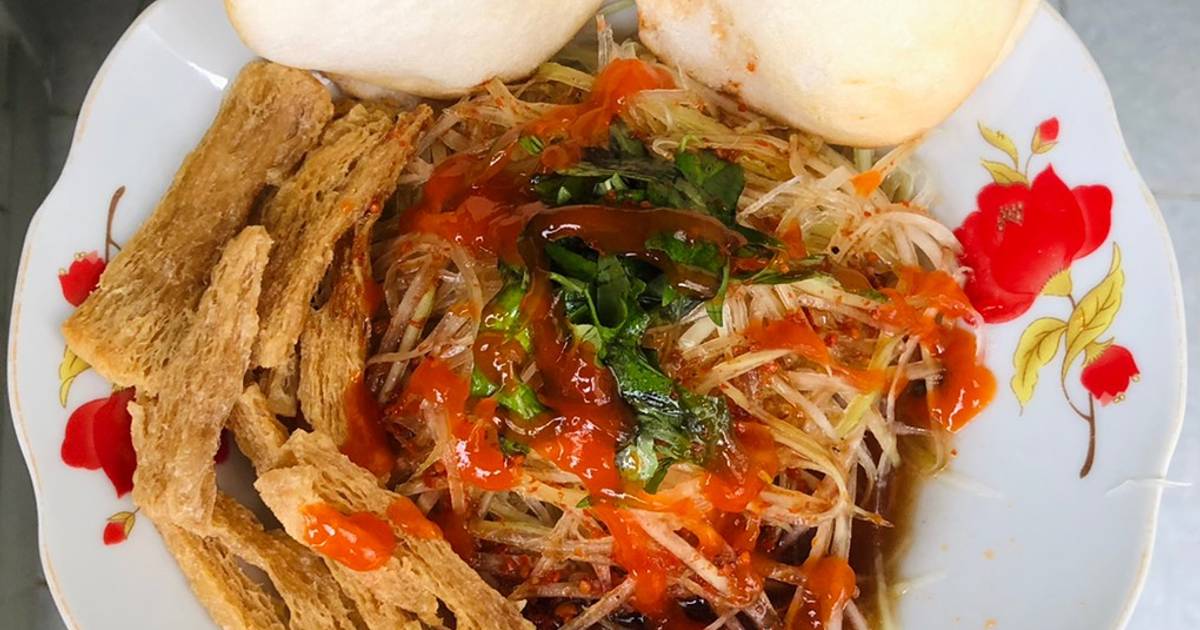 Gỏi đu đủ sườn non chay
