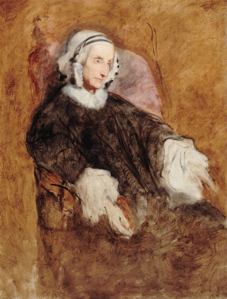 Portrait de la Reine Marie Amélie en deuil 1857