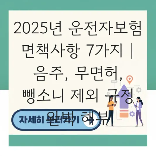운전자보험 면책사항: 음주, 무면허, 뺑소니 제외 규정 대표 이미지