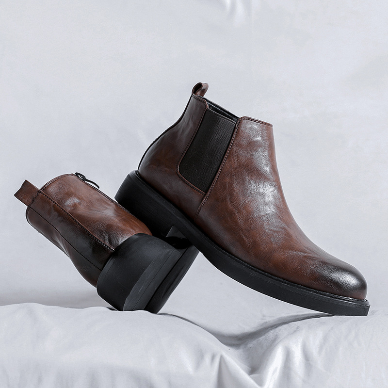 Herren-Chelsea-Boots, Business-Stil, 85711-R