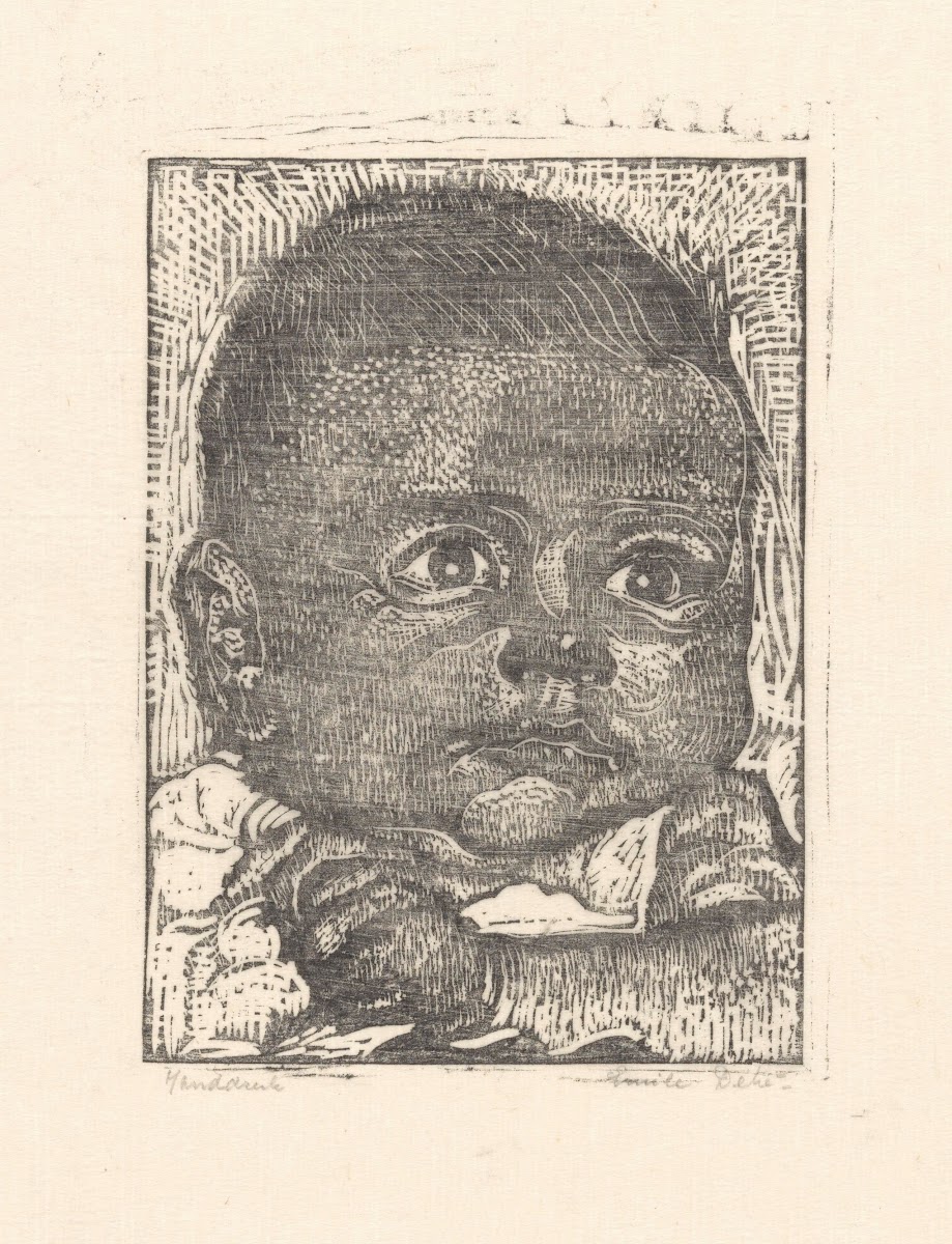 Portret van een onbekende baby 20th century