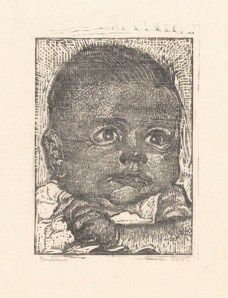 Portret van een onbekende baby 20th century