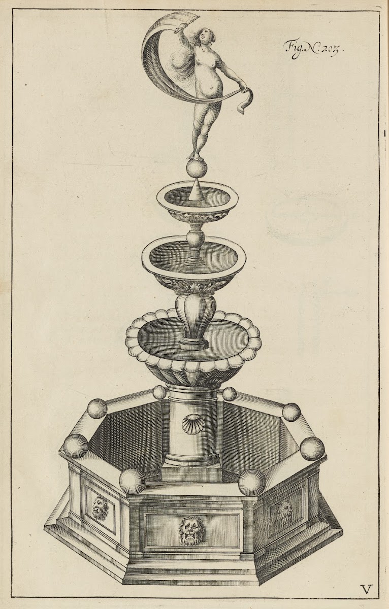 Plate V Pyrotechnic set piece of Fortuna exterior 1650
