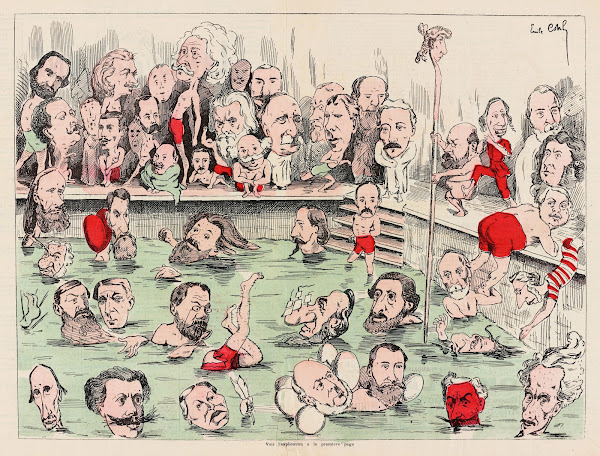 Grand Bain À Quatre Sous Dessiné DaprèS Nature 1882