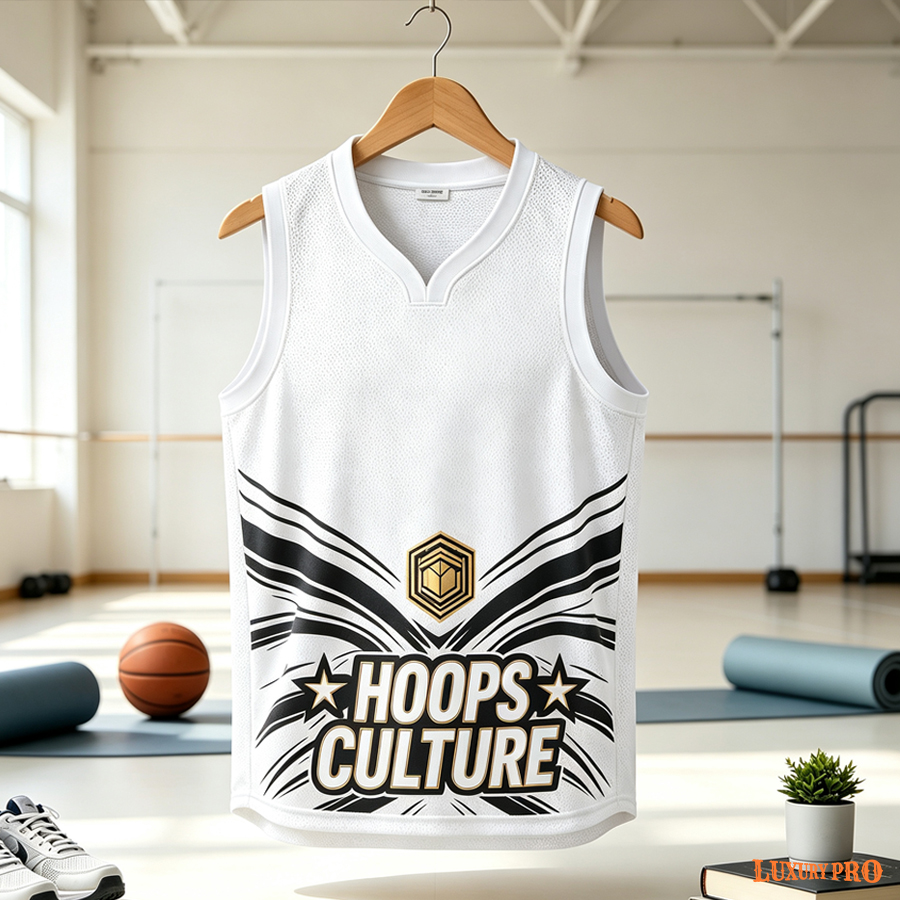 AOP Mesh V Neck Basketball Uniform