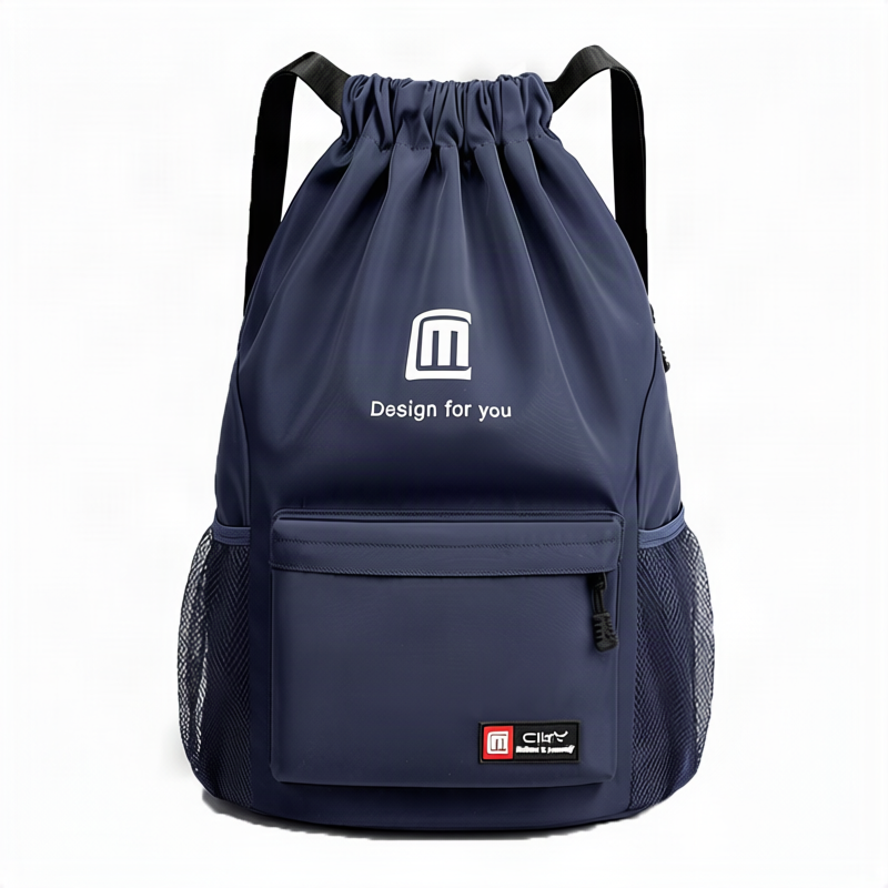Nylon backpack, 20–35 L, breathable, drawstring