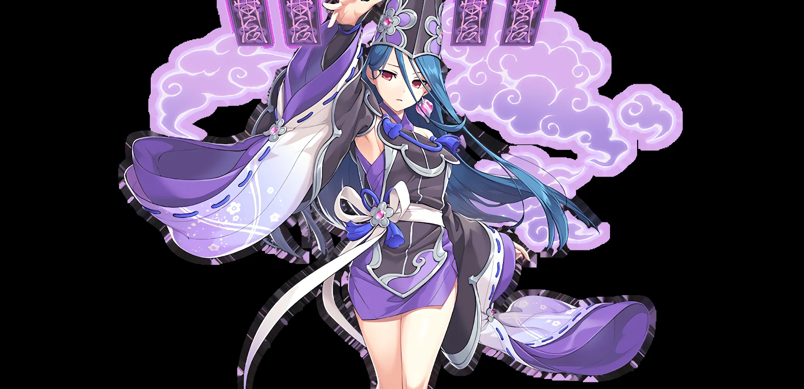 Anime, Girl, Azure, Magic, Gown 2K Desktop, iPhone Wallpaper Background