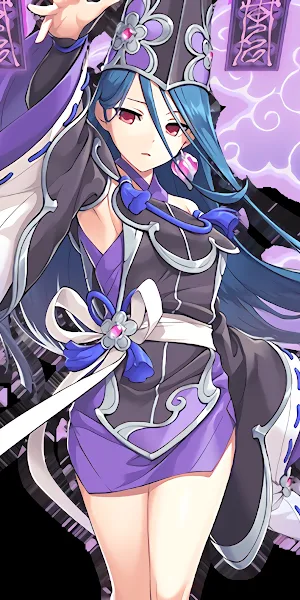 Anime, Girl, Azure, Magic, Gown 2K Wallpaper Background
