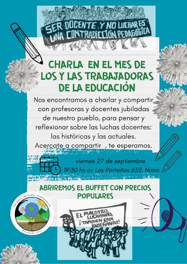 CHARLA EN EL MES DE LOS Y LAS TRABAJADORAS DE LA ESUCACION