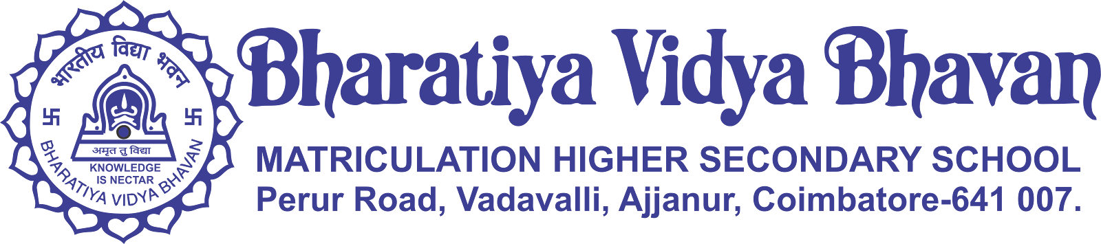 Bharatiya Vidya Bhavan MHSS Logo