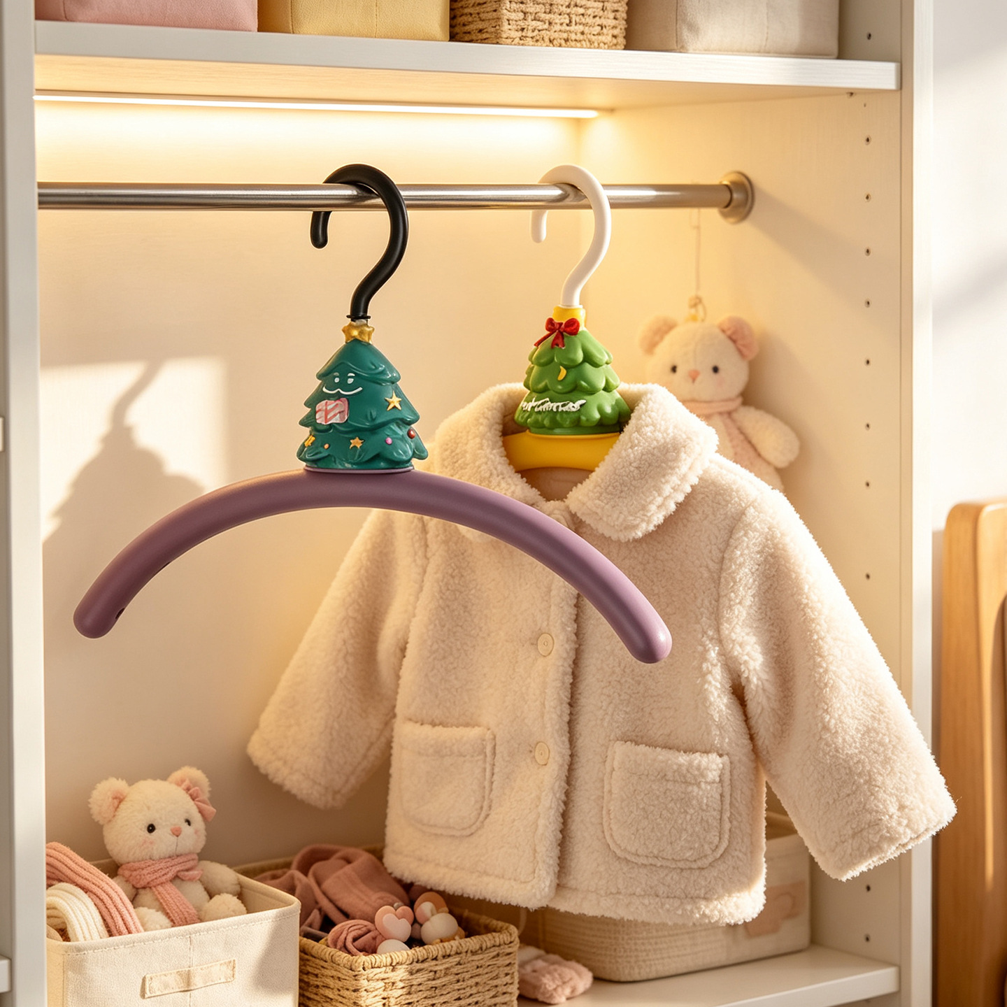 Hanger, Christmas tree shape, non-slip, ABS