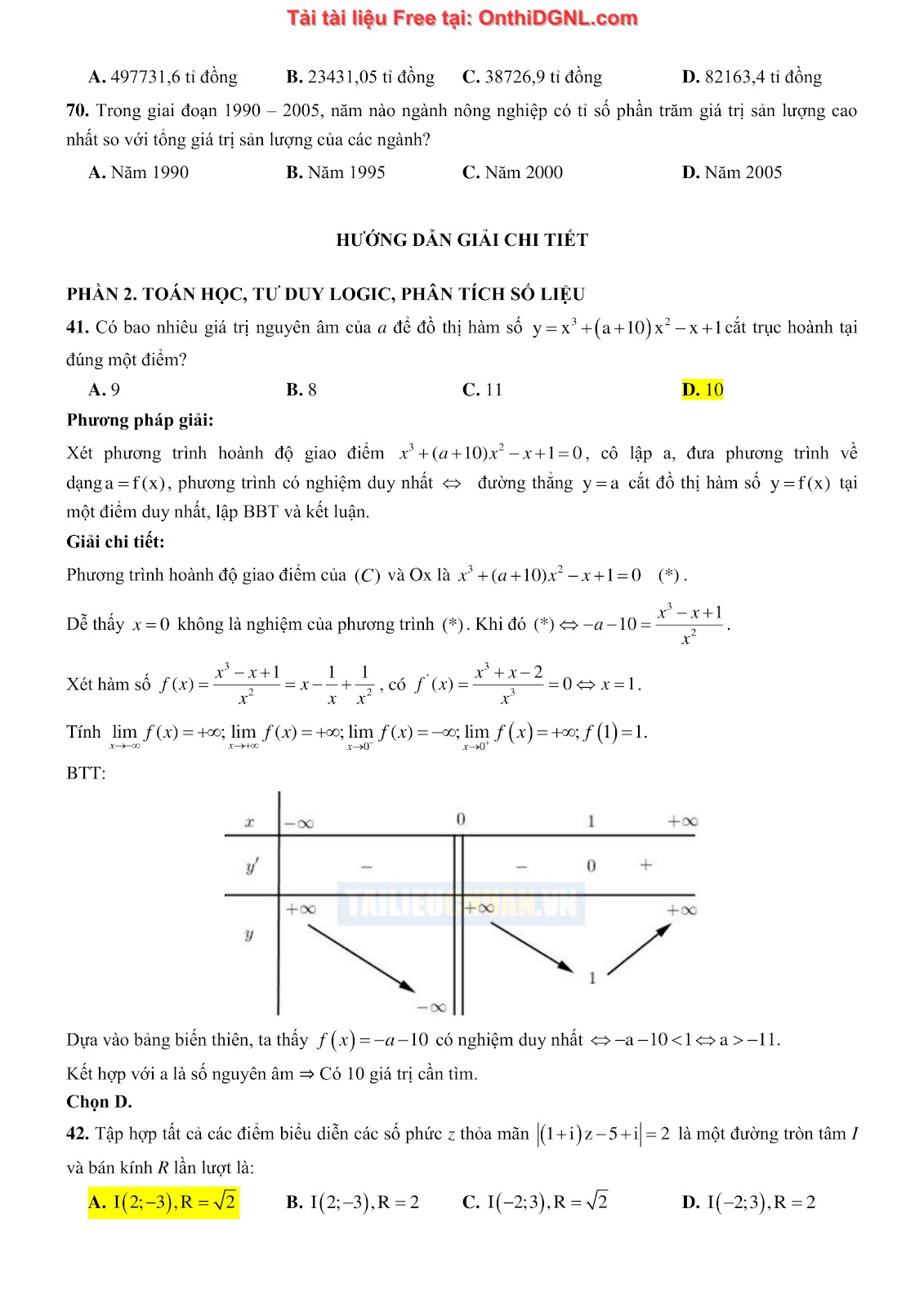 900 bài tập môn Toán - Ôn thi ĐGNL ĐHQG TP HCM Phần 25
