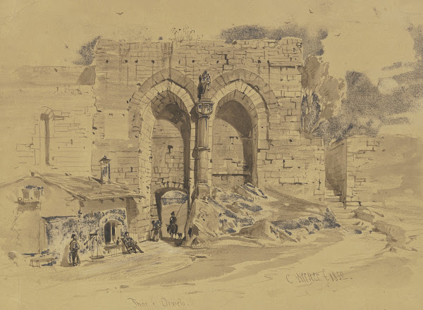 Tor in der Stadtbefestigung von Orvieto 1852