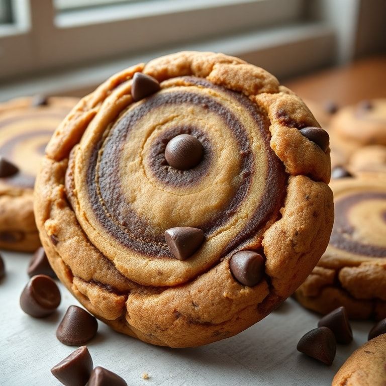 Easy Peanut Butter Brownie Swirl Cookies Recipe: Quick & Chewy Dessert Delight finished