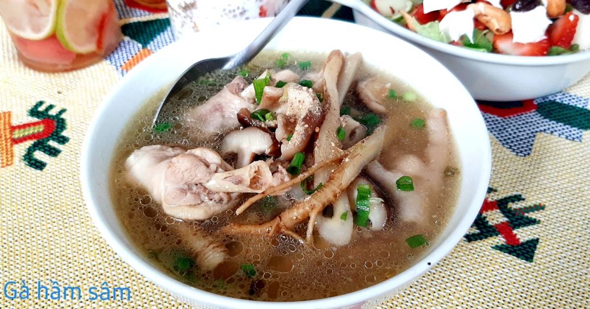 Gà hầm sâm đương quy