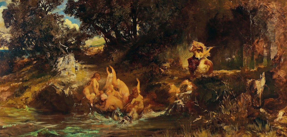 Die Nixen And Der Tiger The Mermaids And The Tiger Ca 1872 73