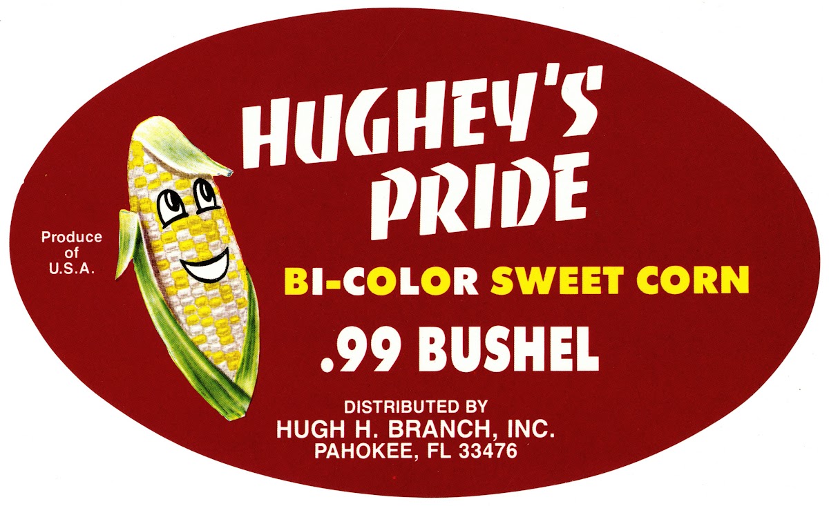 Hugheys Pride Bi Color Sweet Corn Label 1930 1950
