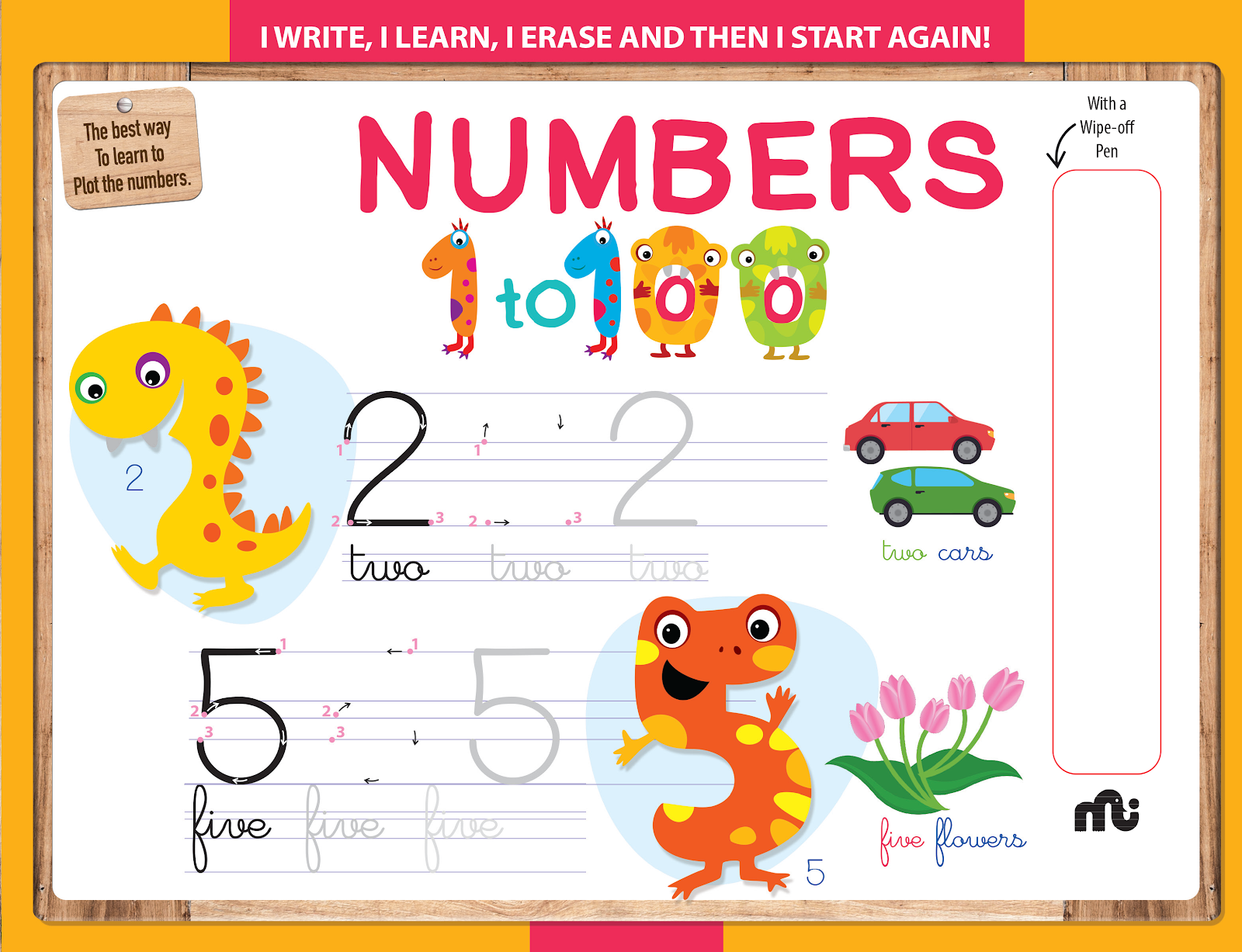 Wipe n Clean : Numbers 1 to 100 _9789361569081