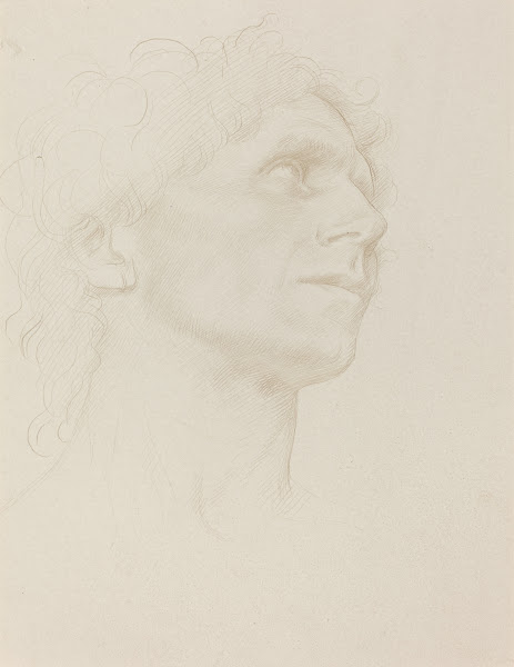 Study of Womans Head Turned Right