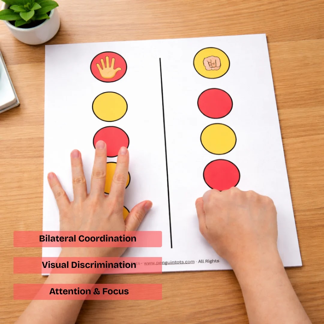Gesture Matching Activity | Bilateral Coordination, Visual Motor Integration & Brain Development