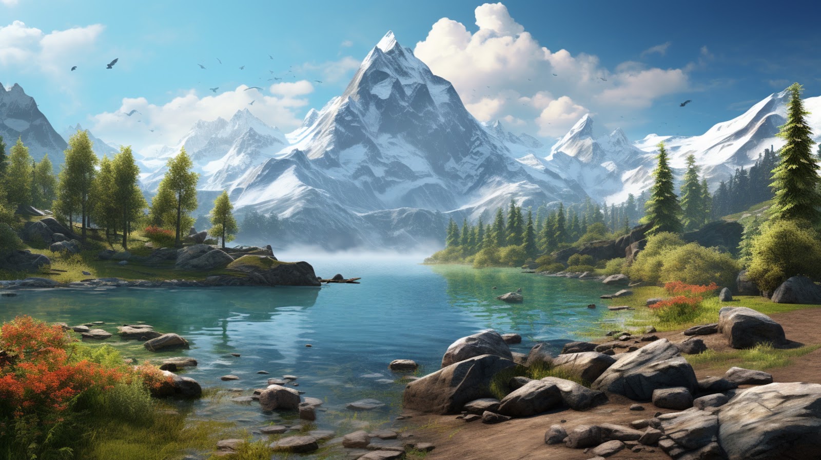 Mountain Lake Wallpaper