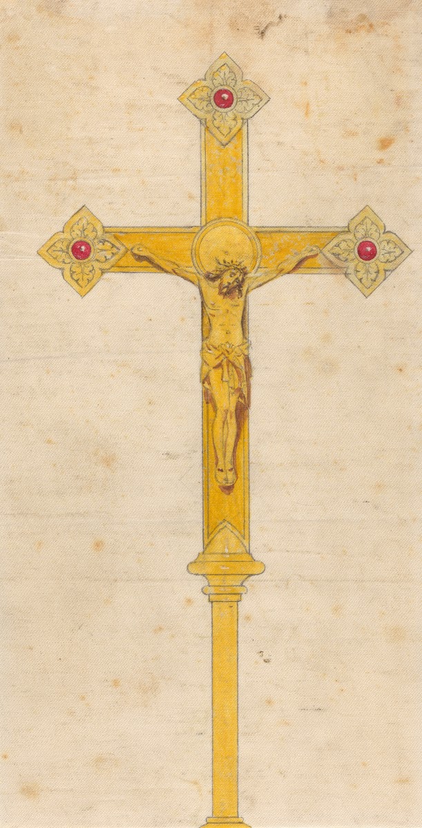 Design executed for Jones and Willis metal and wood workers and church furniture