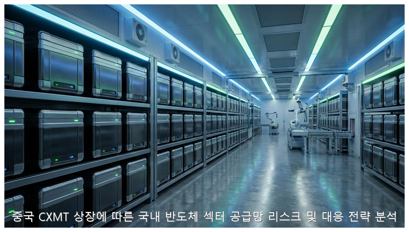 중국 CXMT 상장에 따른 국내 반도체 섹터 공급망 리스크 및 대응 전략 분석 핵심 안내 및 분석 인포그래픽 (3)