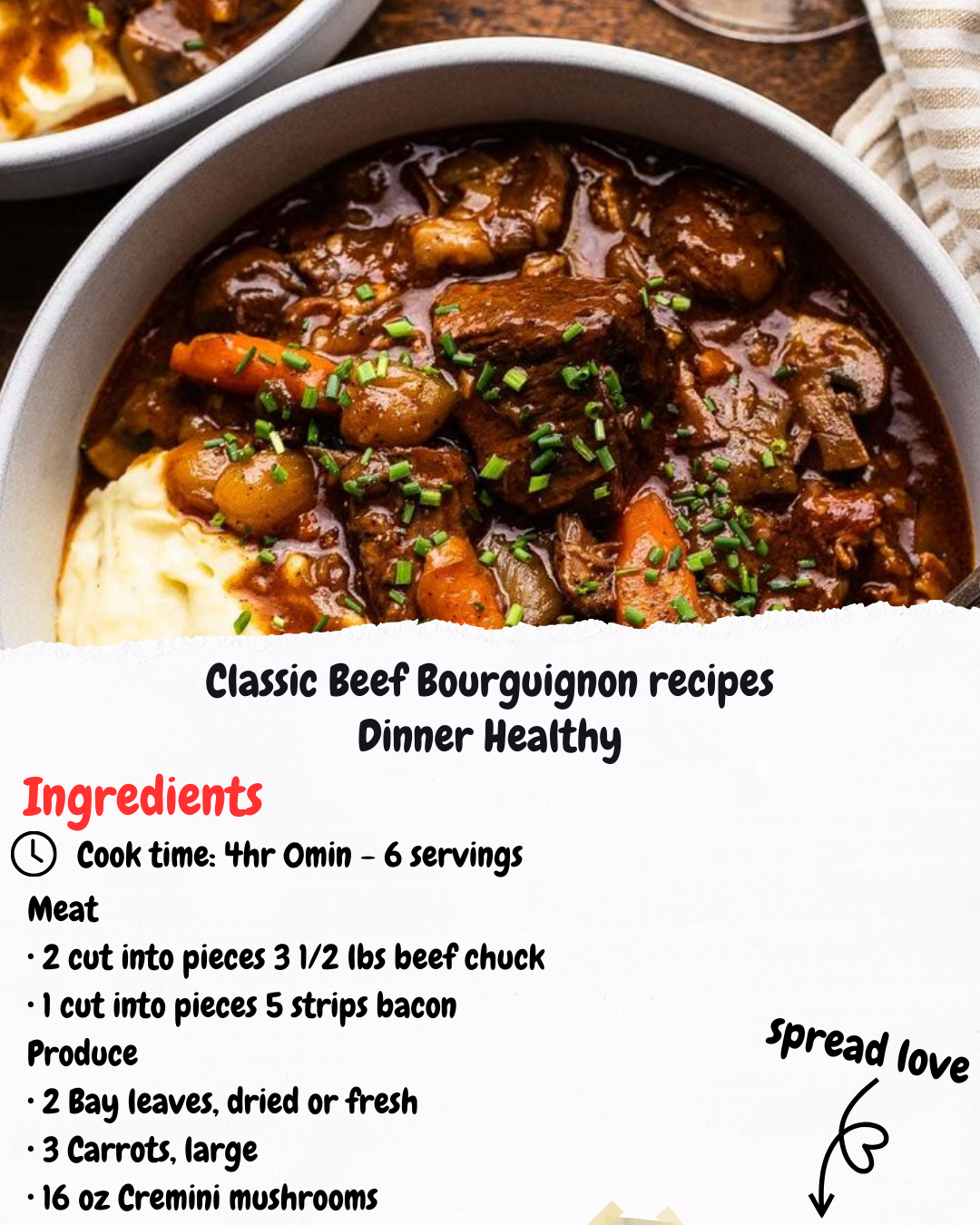 Classic Beef Bourguignon recipes Dinner Healthy