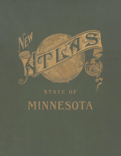 New atlas of the State of Minnesota  cover 1907