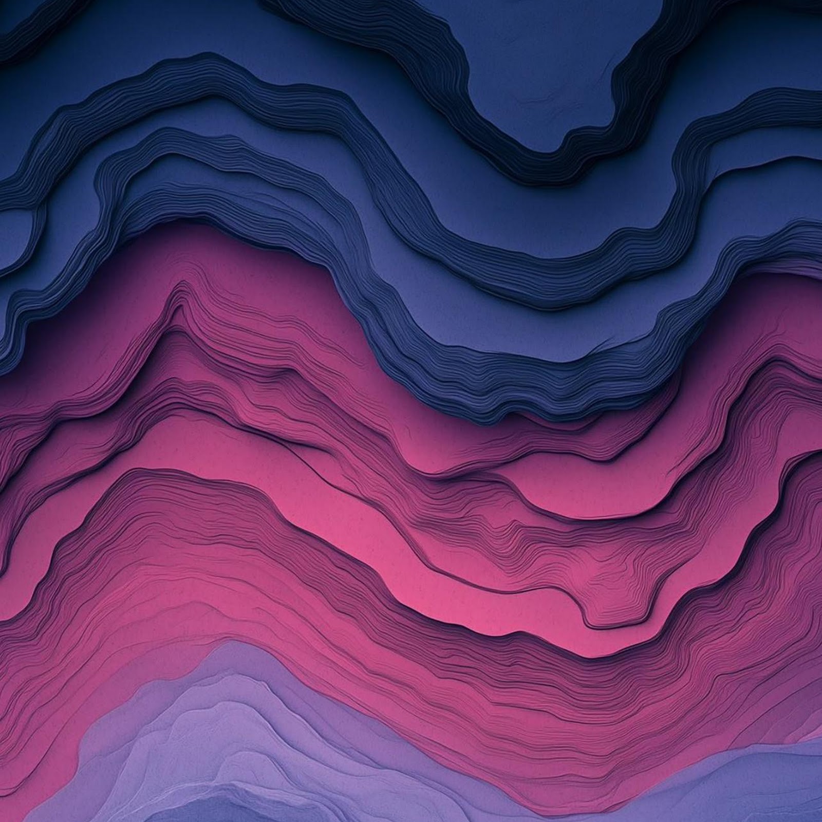 Download Abstract Layered Wave Pattern Full HD iPhone