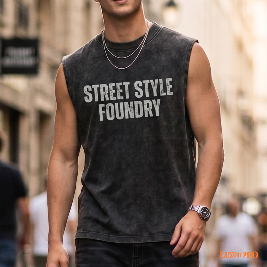 2D washed vest