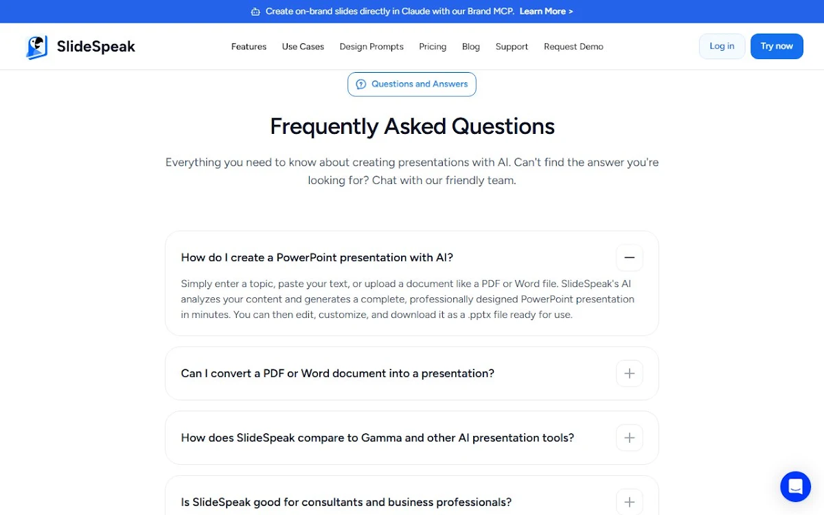 Captura de SlideSpeak