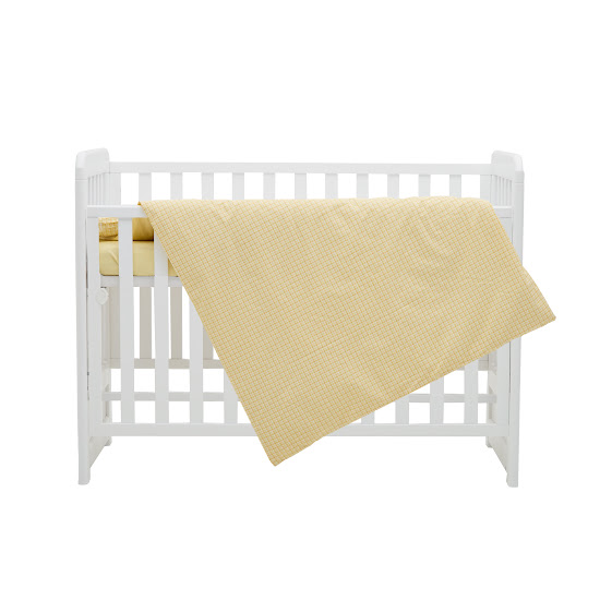 Children's replacement bedding set 3 el Twins Auro Print (calico) fitted sheet yellow