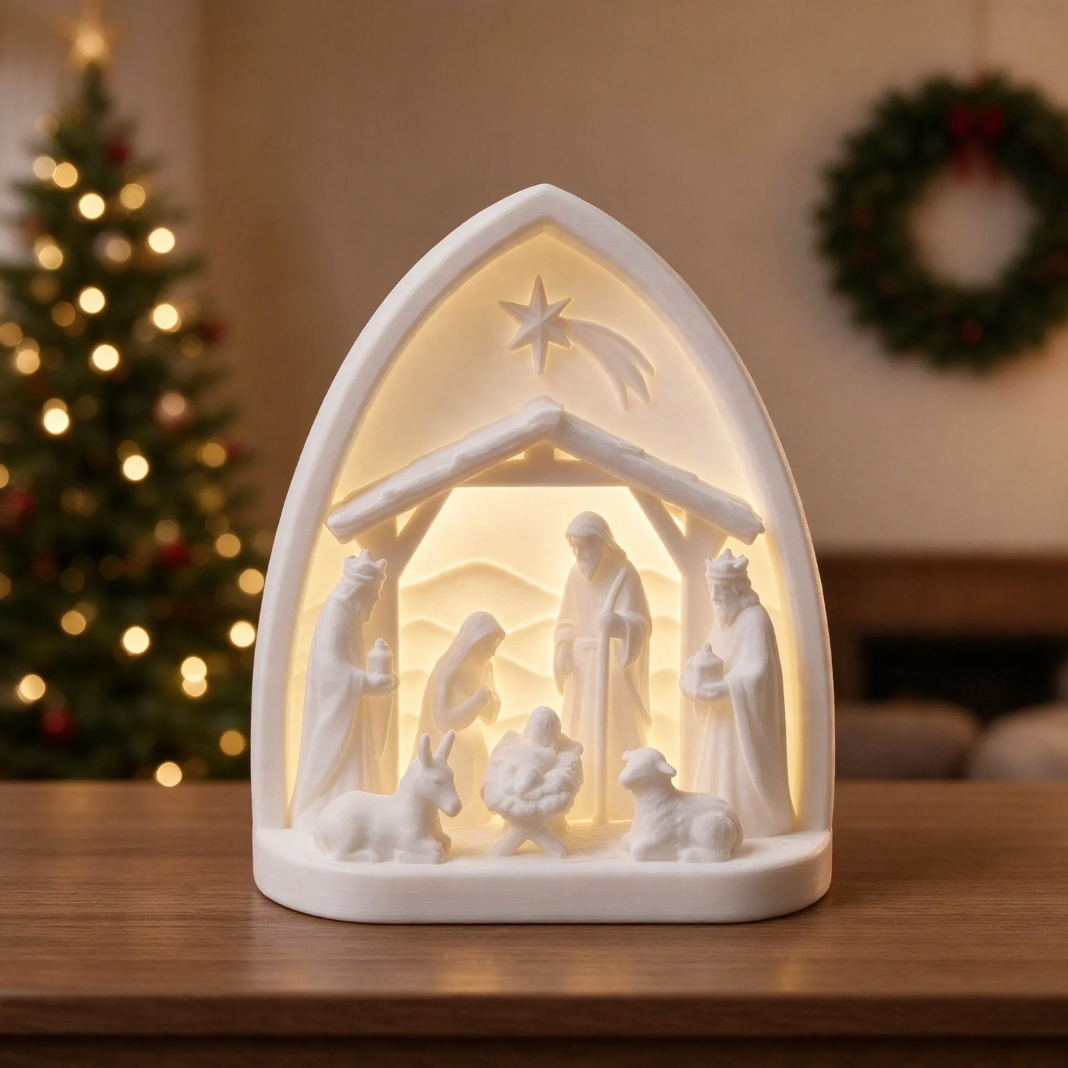 Nativity decoration set, 3D print
