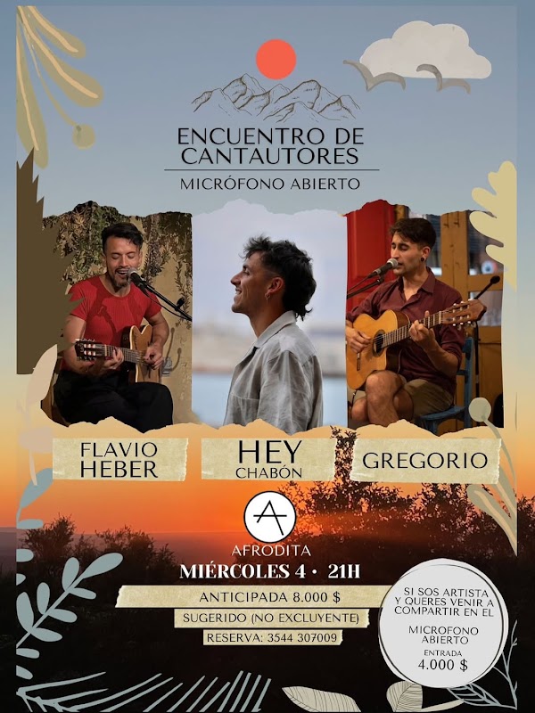 Encuentro de Cantautorxs y Micrófono Abierto